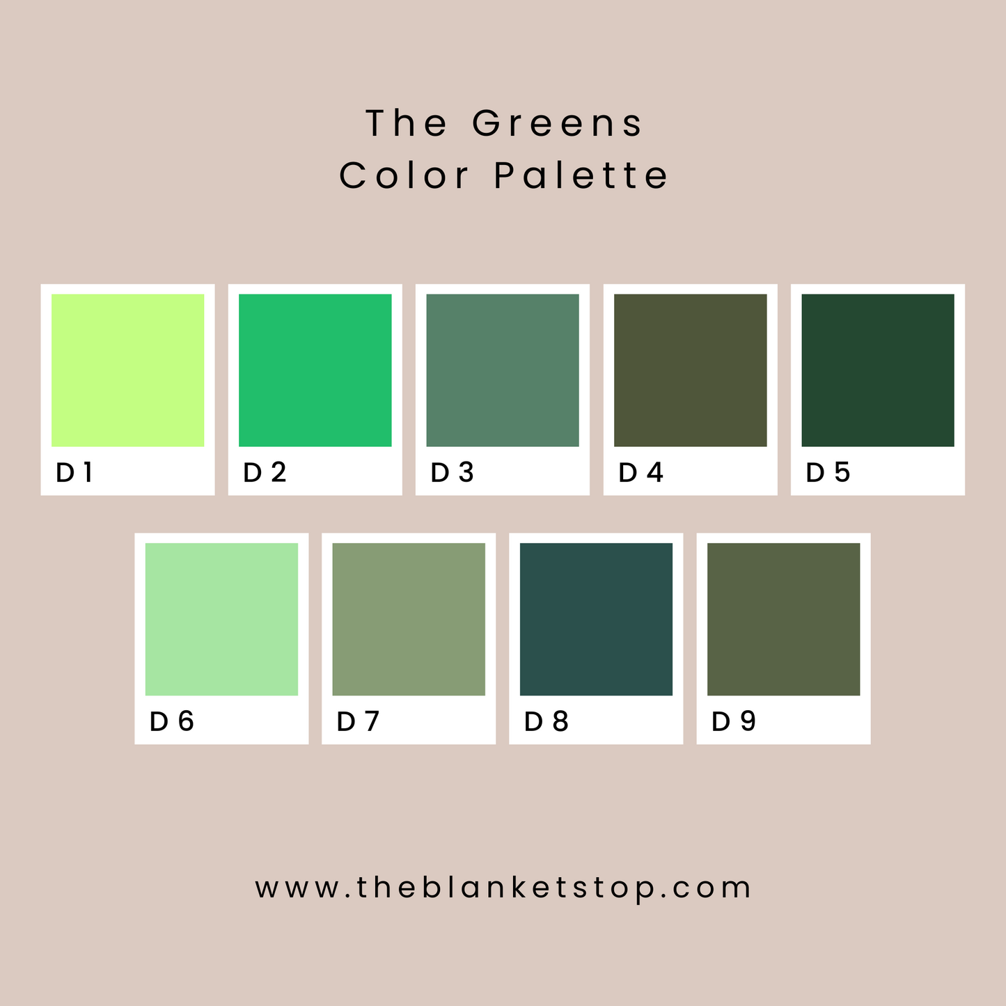 Personalized Luxe Fur - The Greens Color Palette