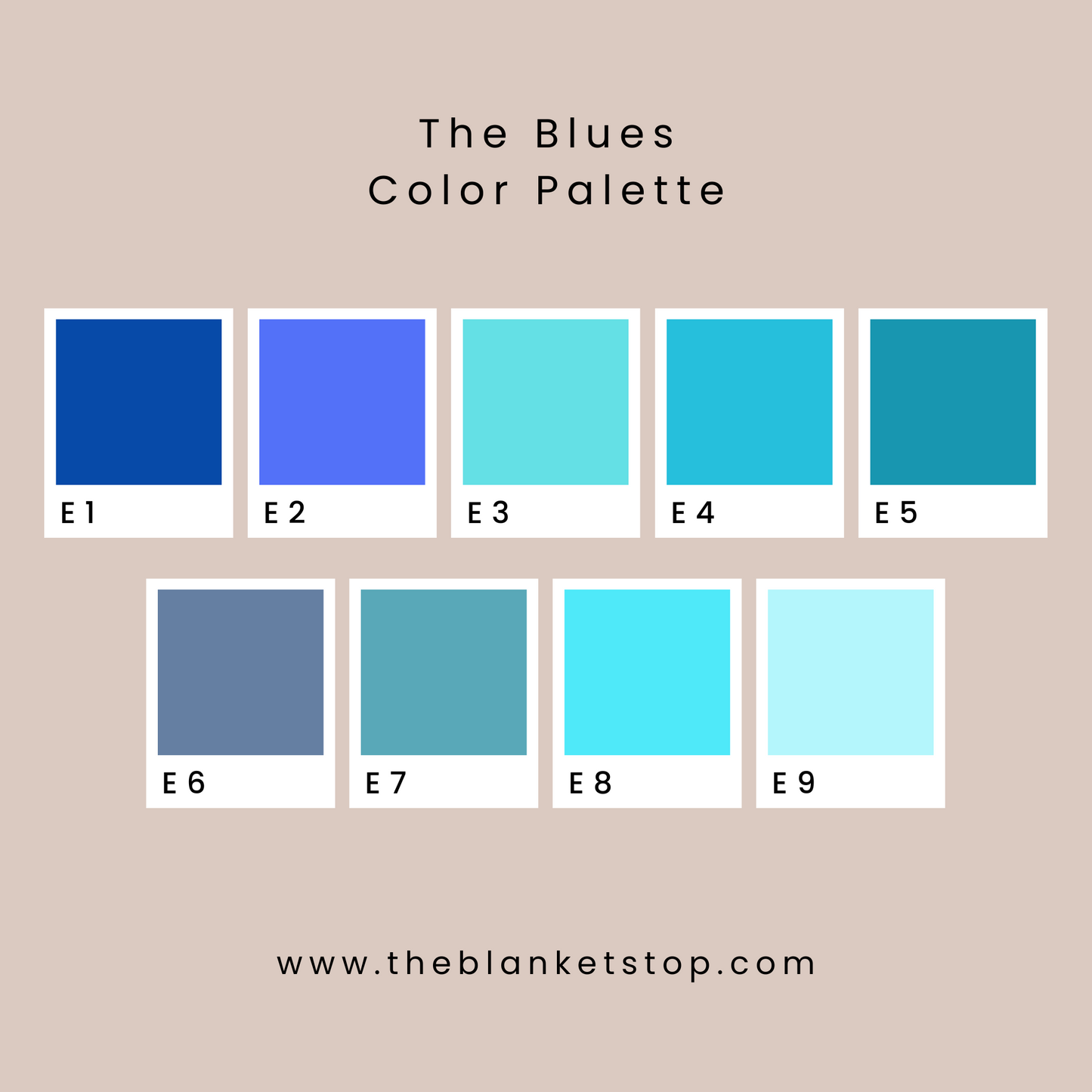 Personalized Luxe Fur - The Blues Color Palette