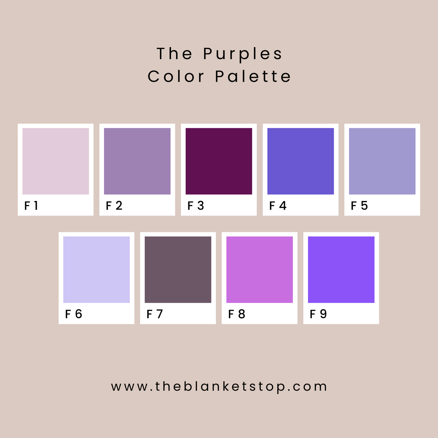 Personalized Luxe Fur - The Purples Color Palette