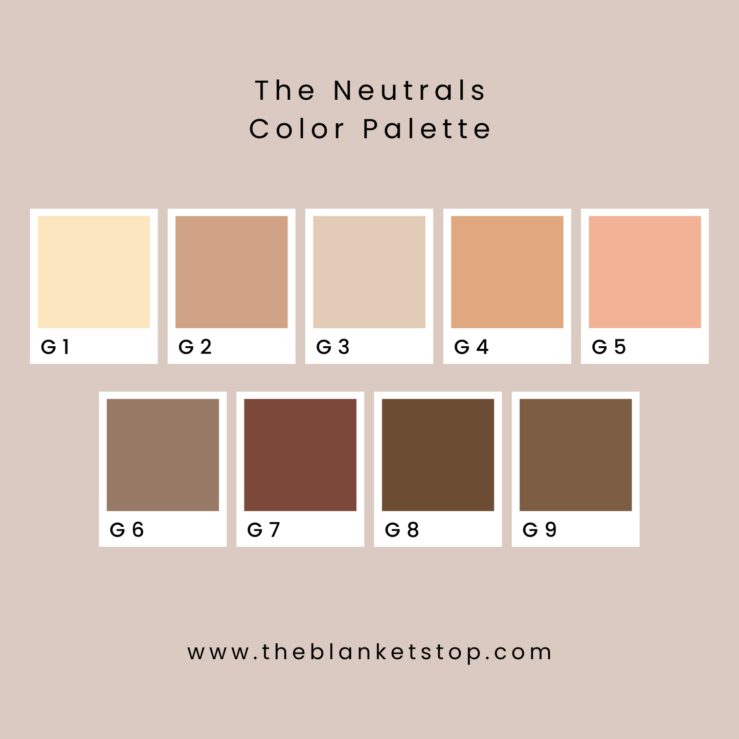 Personalized Minky - The Neutrals Color Palette