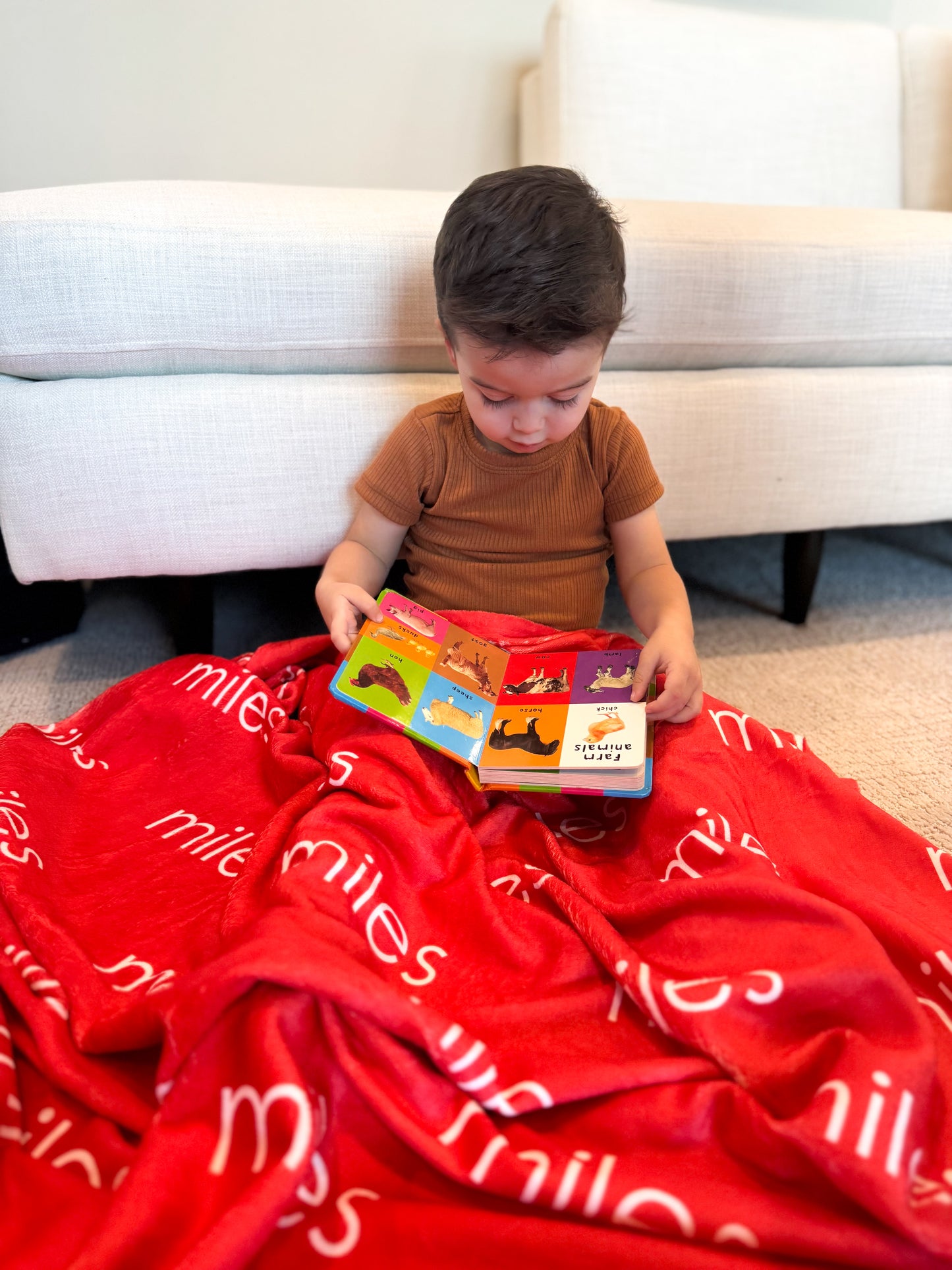 Personalized Minky - Red