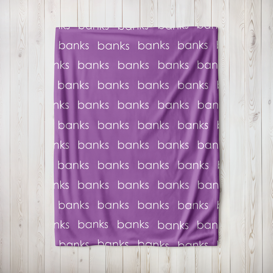 Personalized Minky - Purple