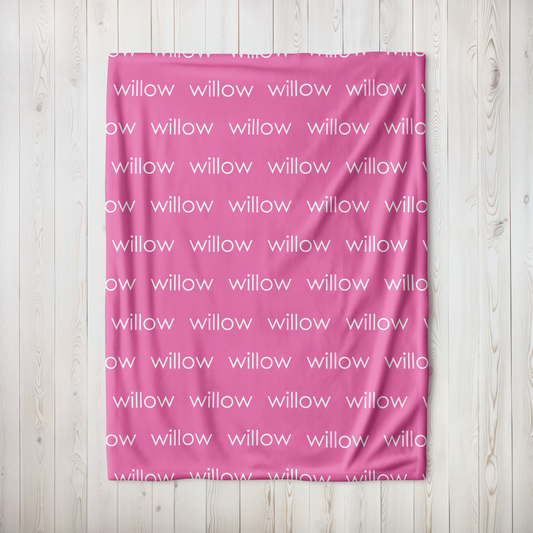 Personalized Minky - Pink