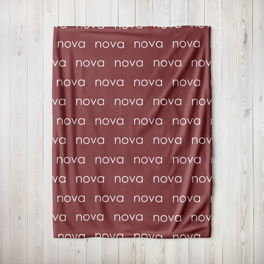 Personalized Minky - Wine
