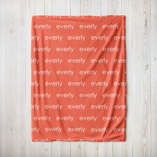 Personalized Minky - Papaya