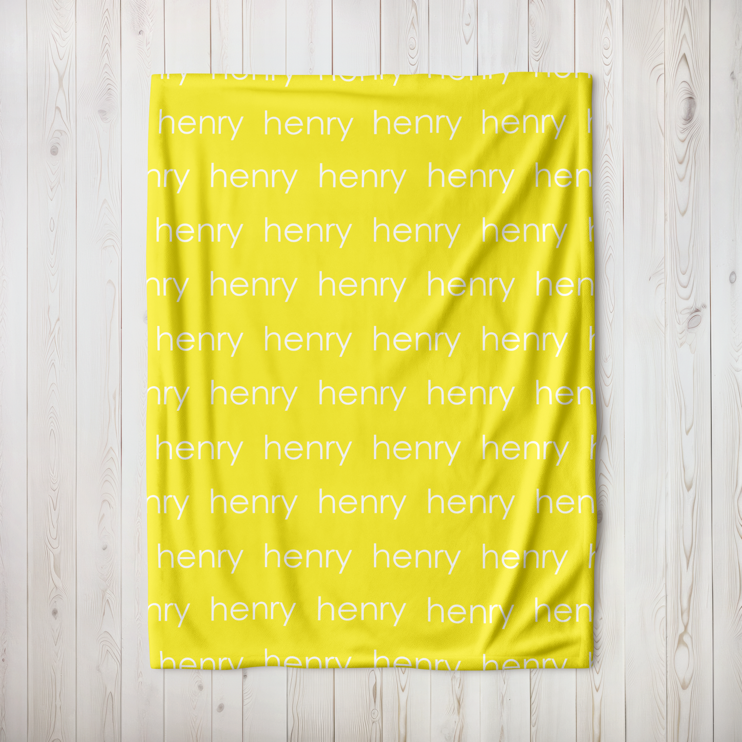 Personalized Minky - Neon Yellow