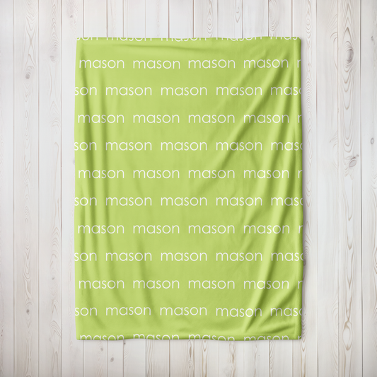 Personalized Minky - The Greens Color Palette