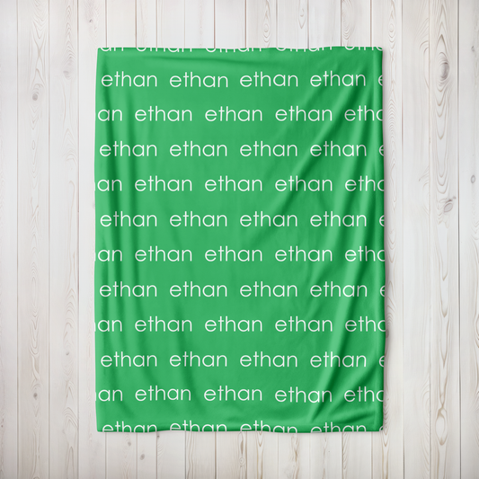 Personalized Minky - Shamrock Green