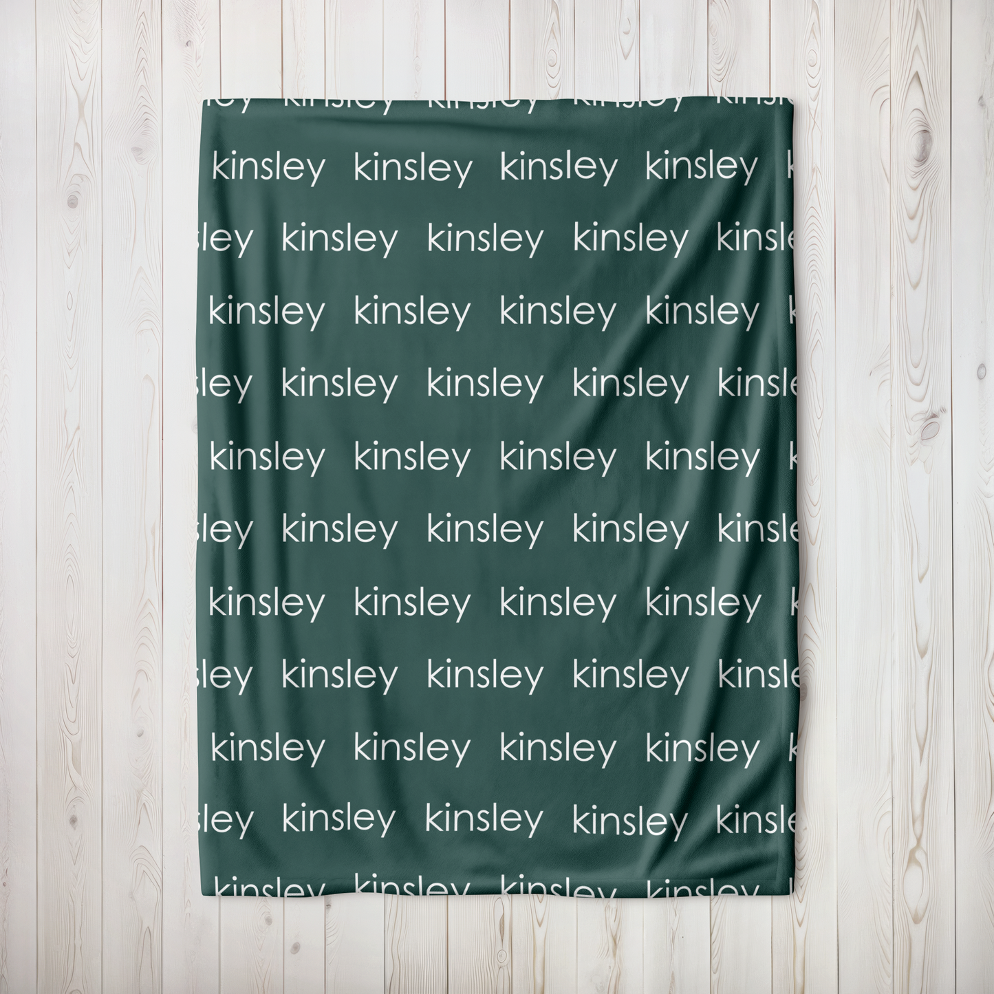 Personalized Minky - Dark Jade Green