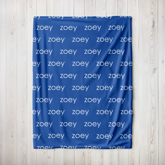 Personalized Minky - The Blues Color Palette