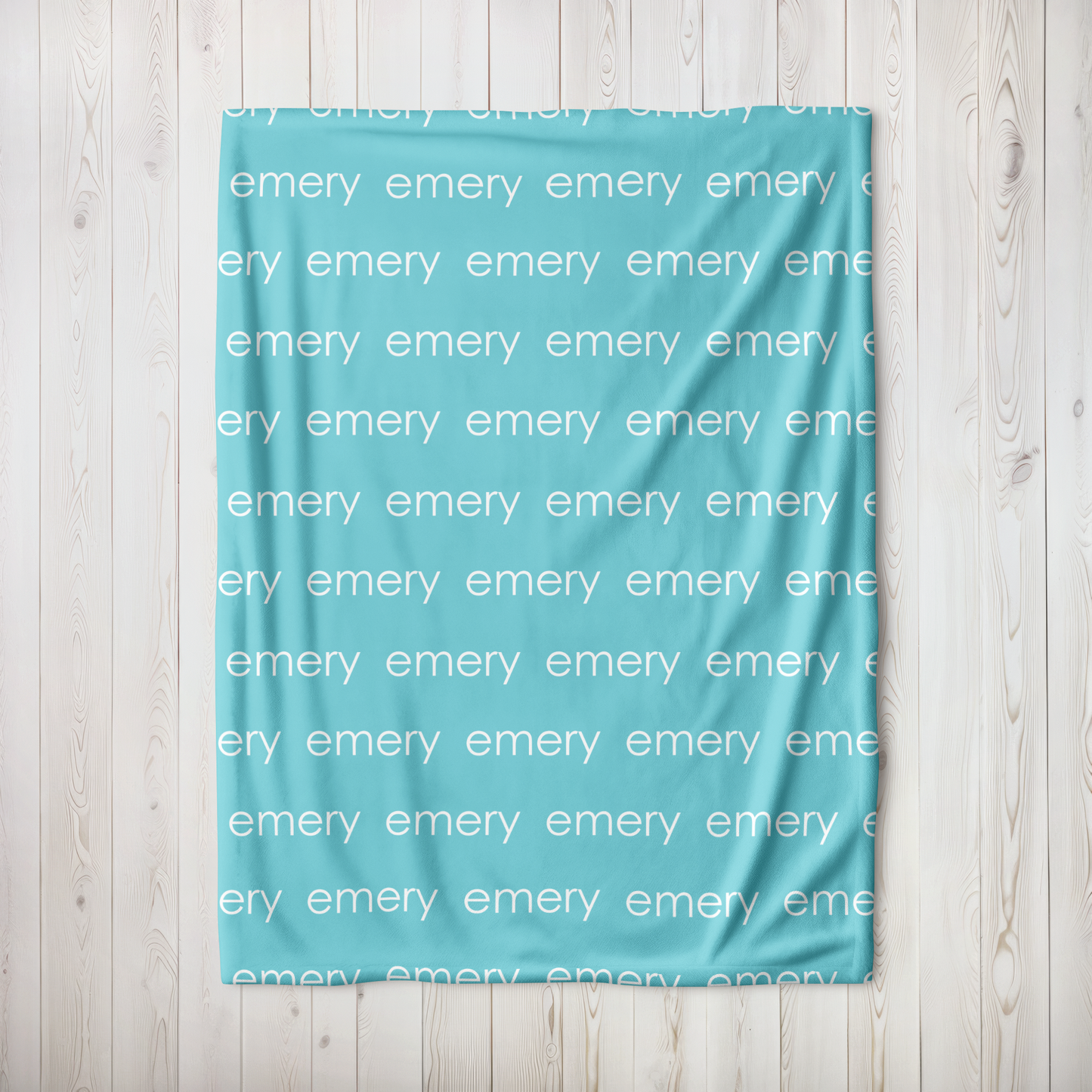 Personalized Minky - Turquoise