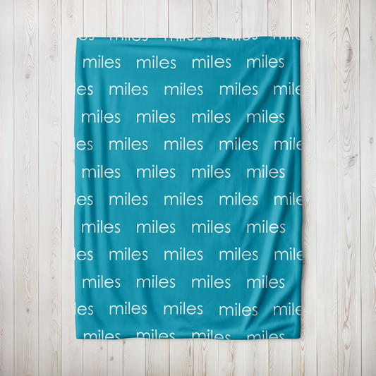Personalized Minky - Teal