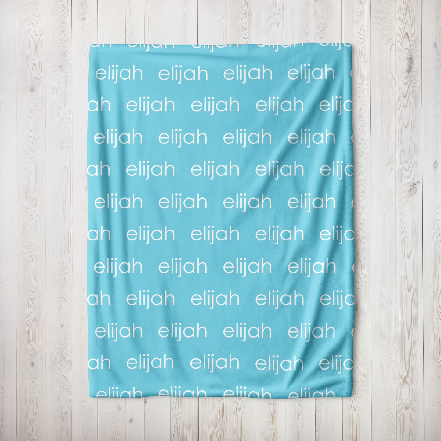 Personalized Minky - Baby Blue