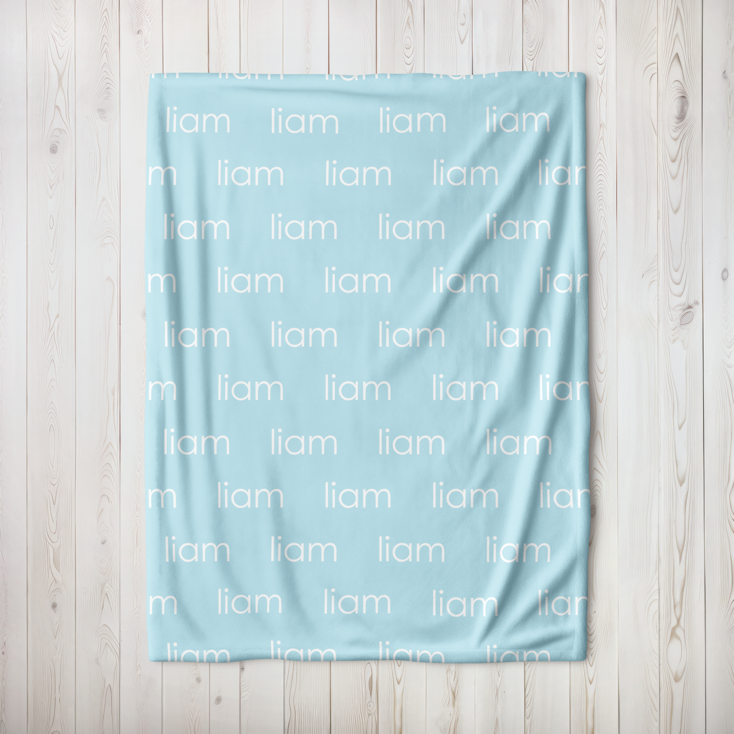 Personalized Minky - Sky Blue