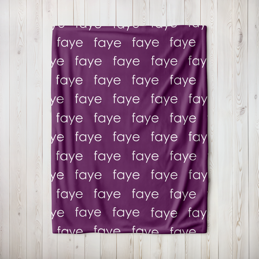 Personalized Minky - Violet
