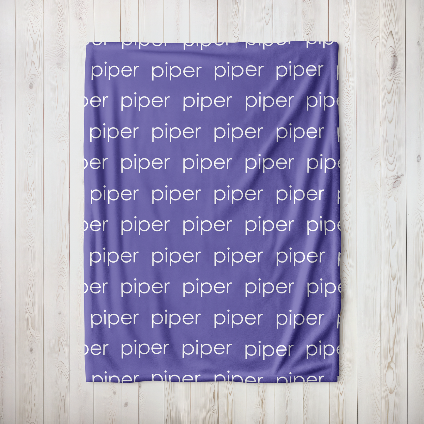 Personalized Minky - Blue Violet
