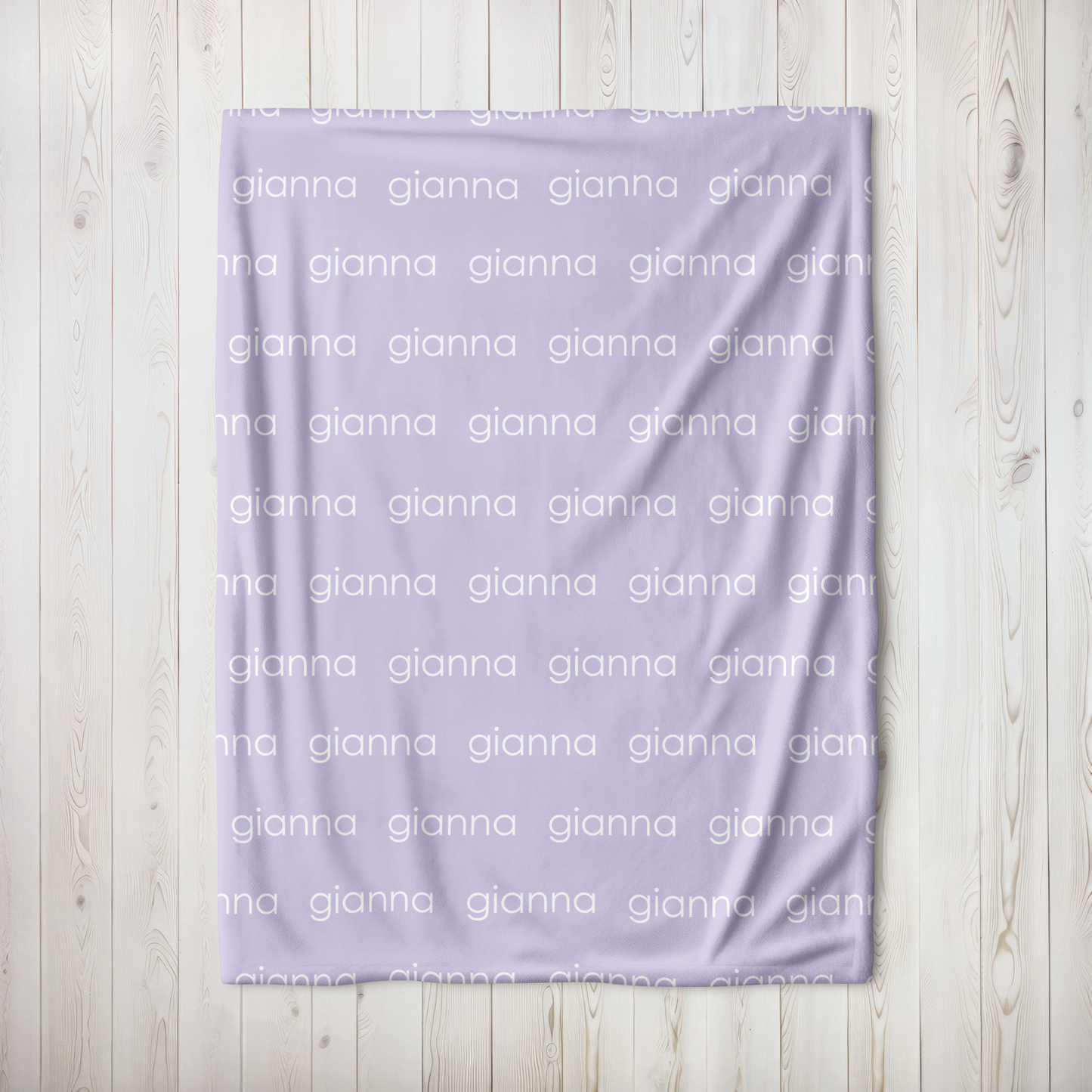 Personalized Minky - Light Purple