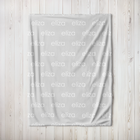 Personalized Minky - Light Grey