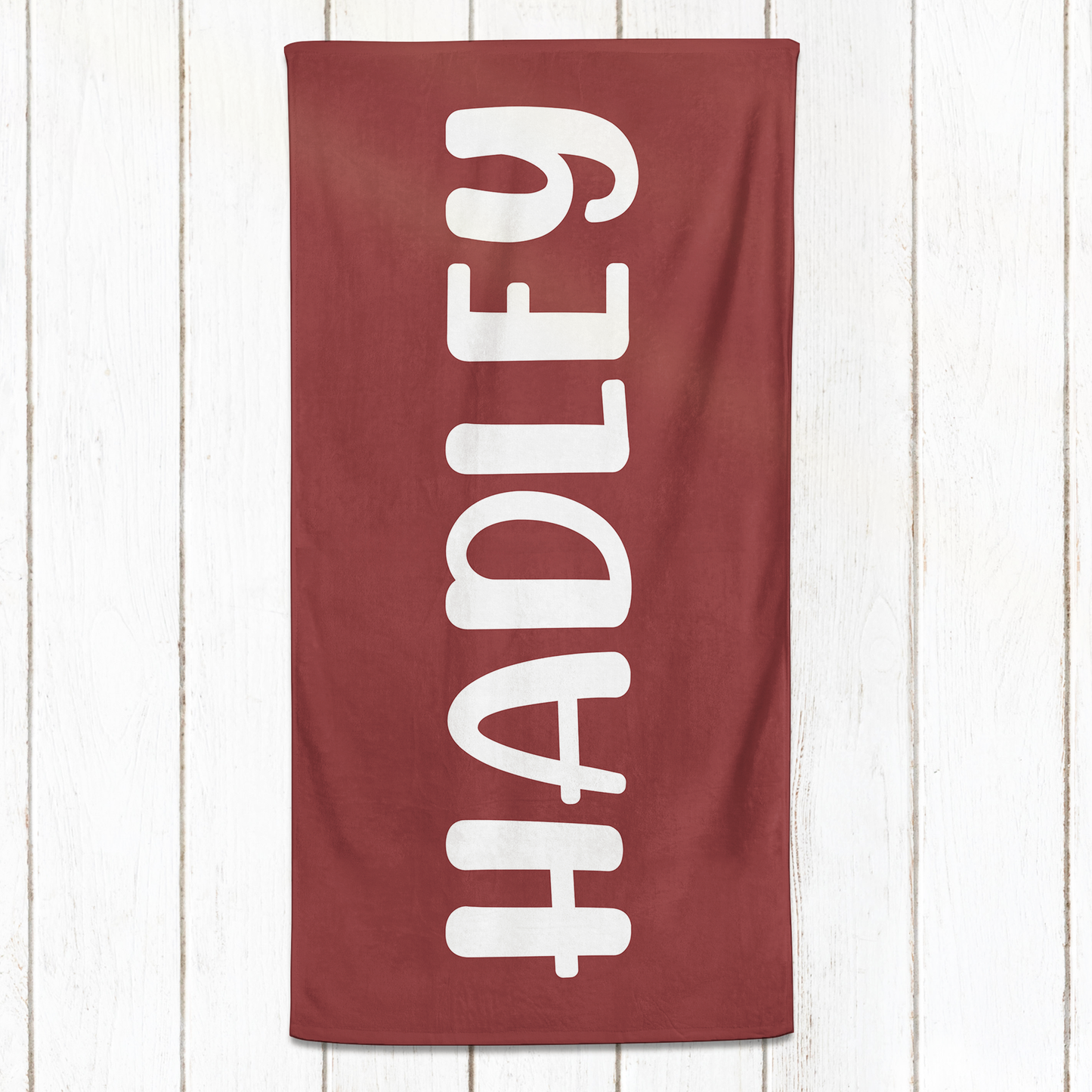 Solid Name Towel - Pinks & Reds