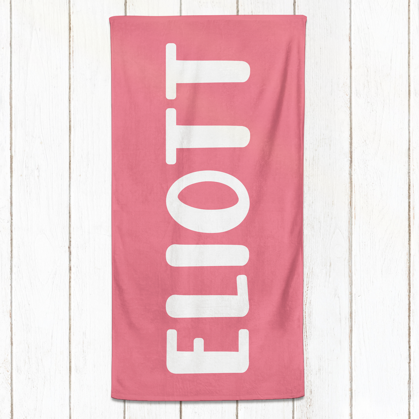 Solid Name Towel - Pinks & Reds