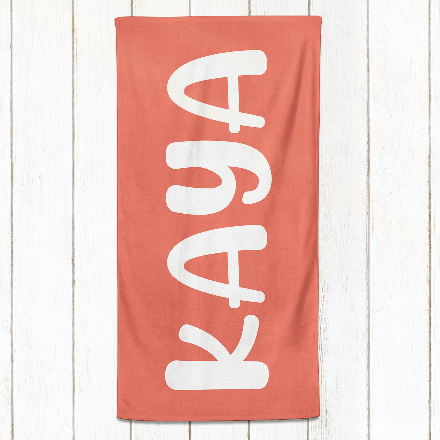 Solid Name Towel - Pinks & Reds