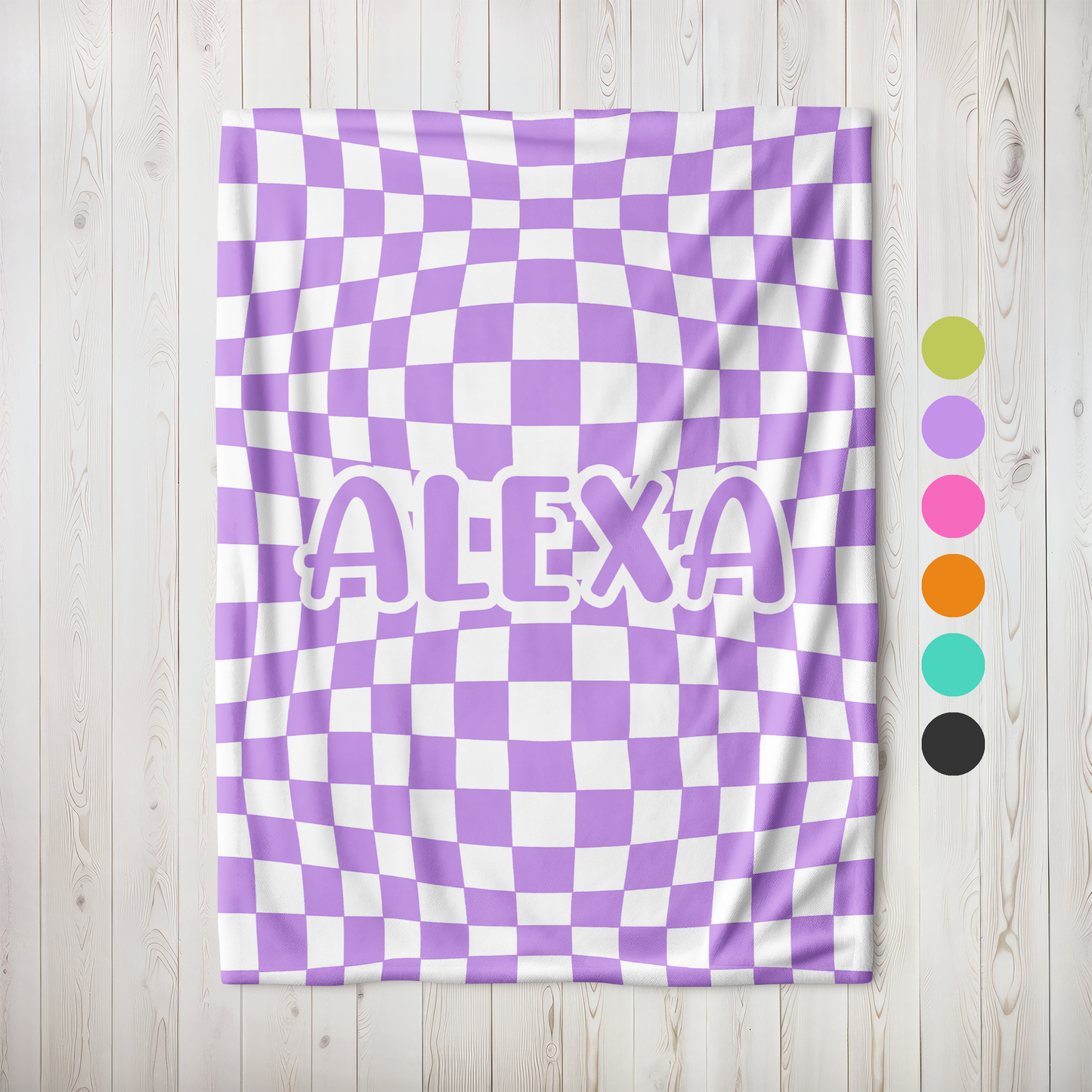Groovy Check Blanket
