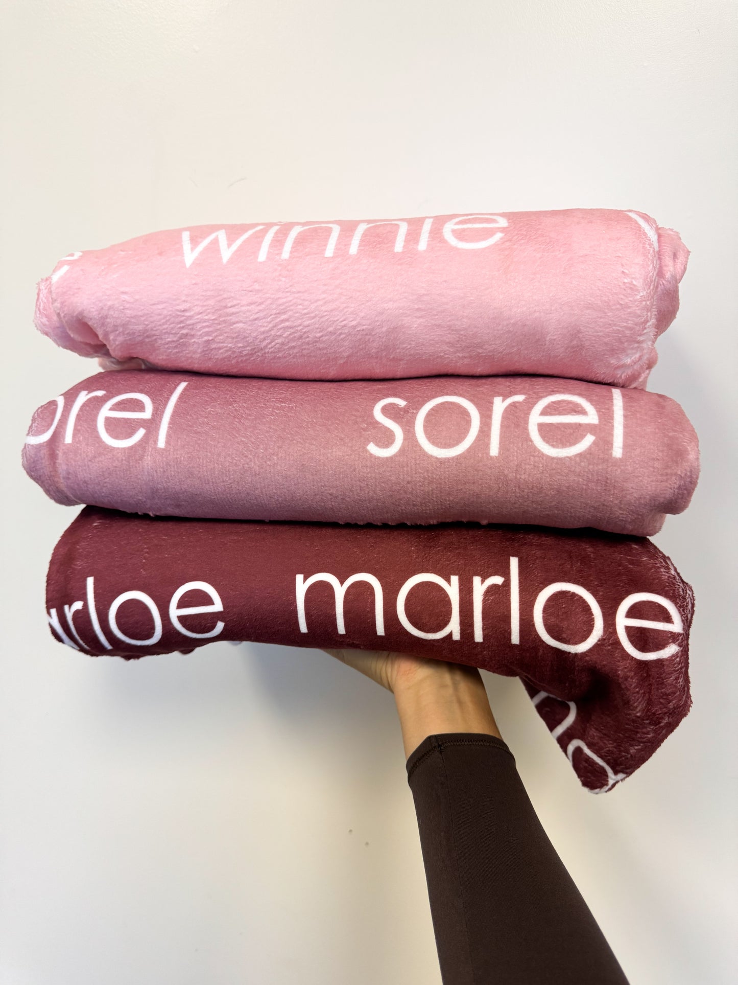 Personalized Minky - The Pinks & Reds Color Palette