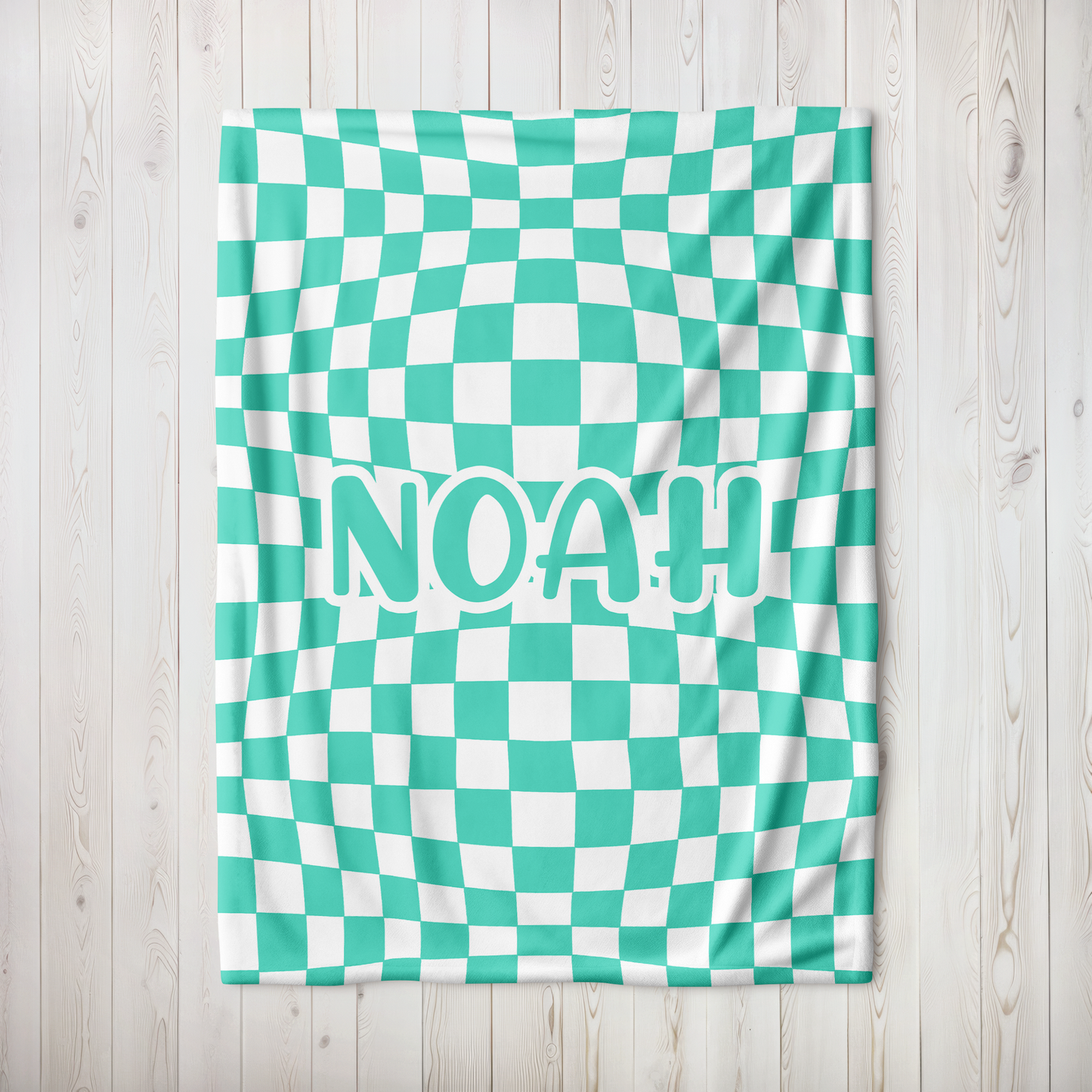 Groovy Check Blanket