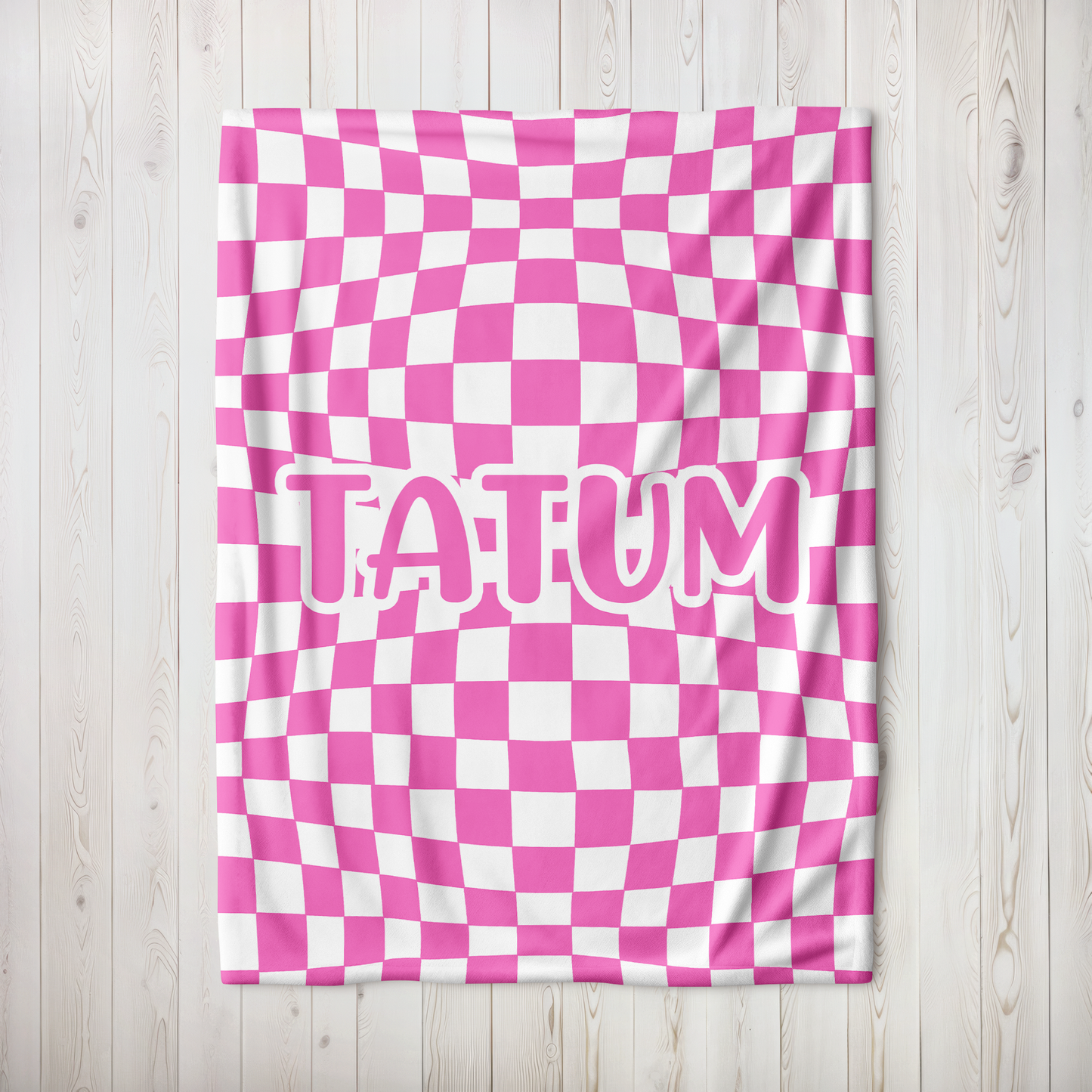 Groovy Check Blanket