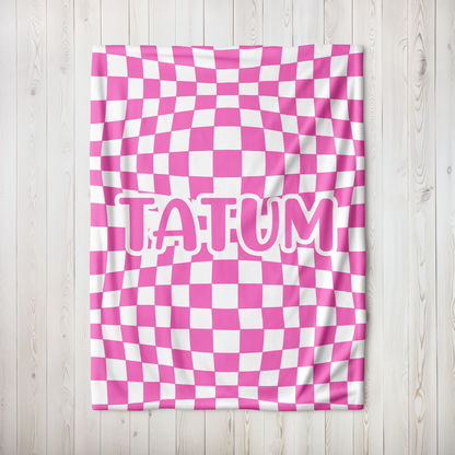 Groovy Check Blanket