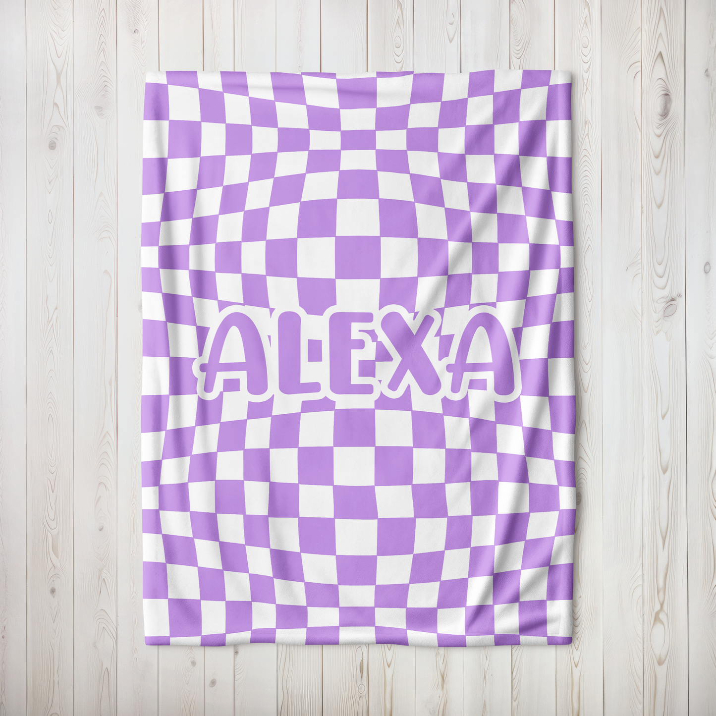 Groovy Check Blanket