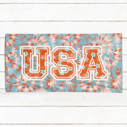 USA Tie Dye Towel