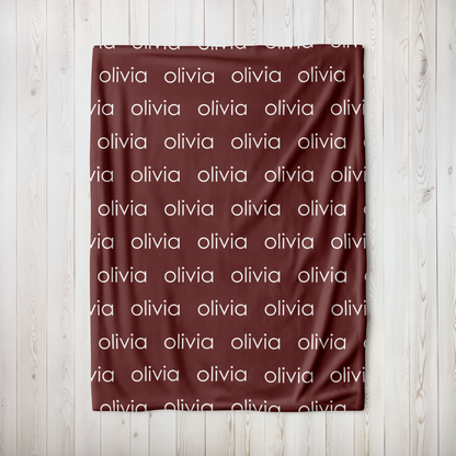 Personalized Minky - The Pinks & Reds Color Palette