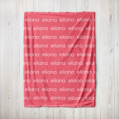 Personalized Minky - The Pinks & Reds Color Palette