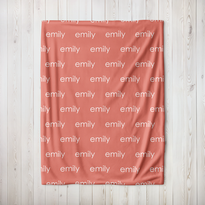 Personalized Minky - The Pinks & Reds Color Palette