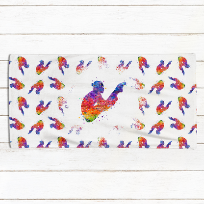 Colorful Diver Towel