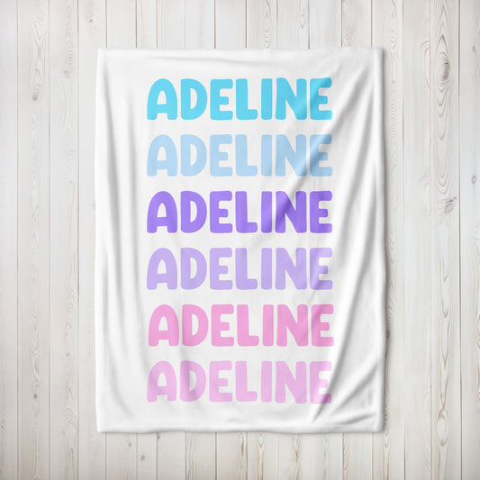 Cotton Candy Ombre Blanket