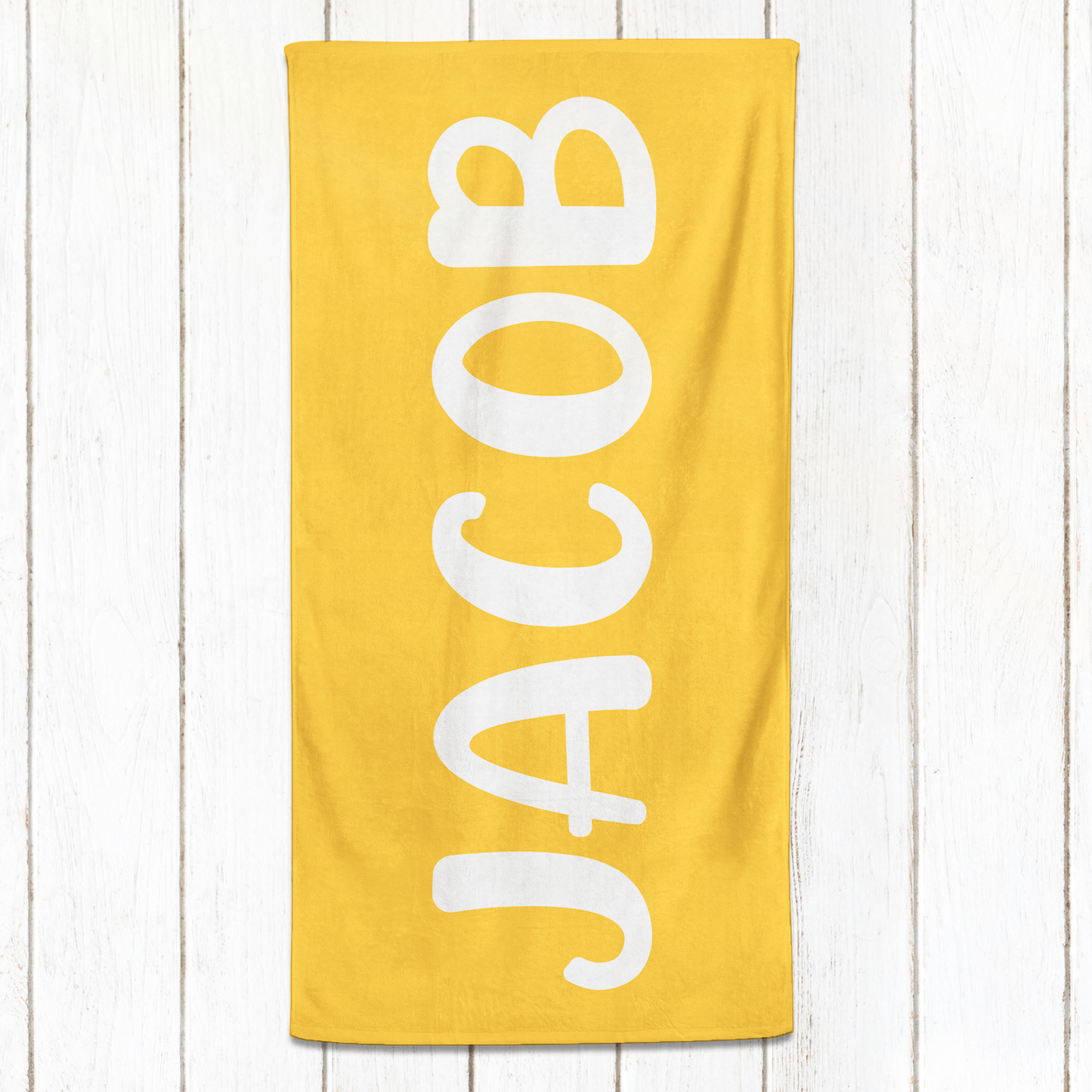 Solid Name Towel - Yellows & Oranges