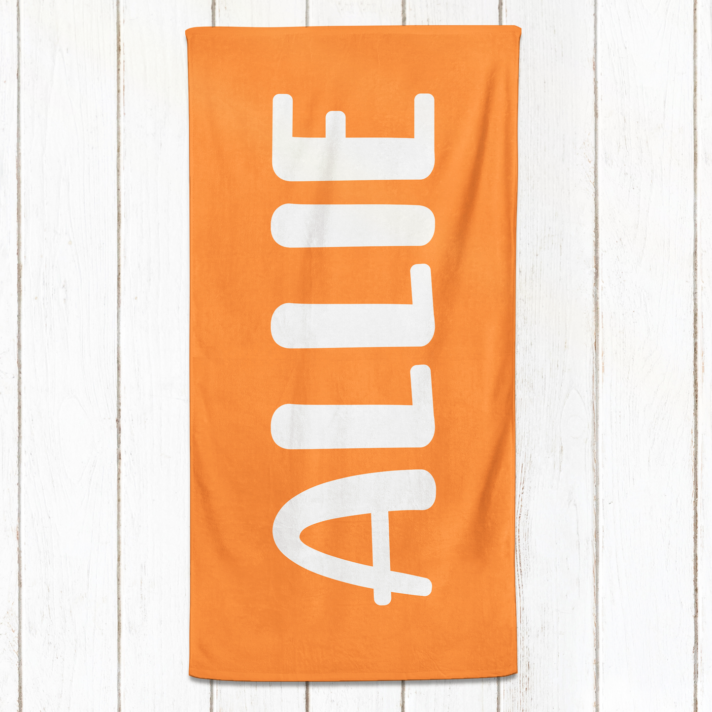Solid Name Towel - Yellows & Oranges