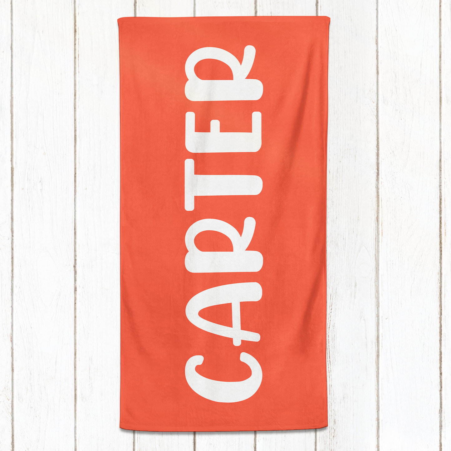 Solid Name Towel - Yellows & Oranges