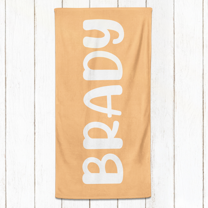 Solid Name Towel - Yellows & Oranges