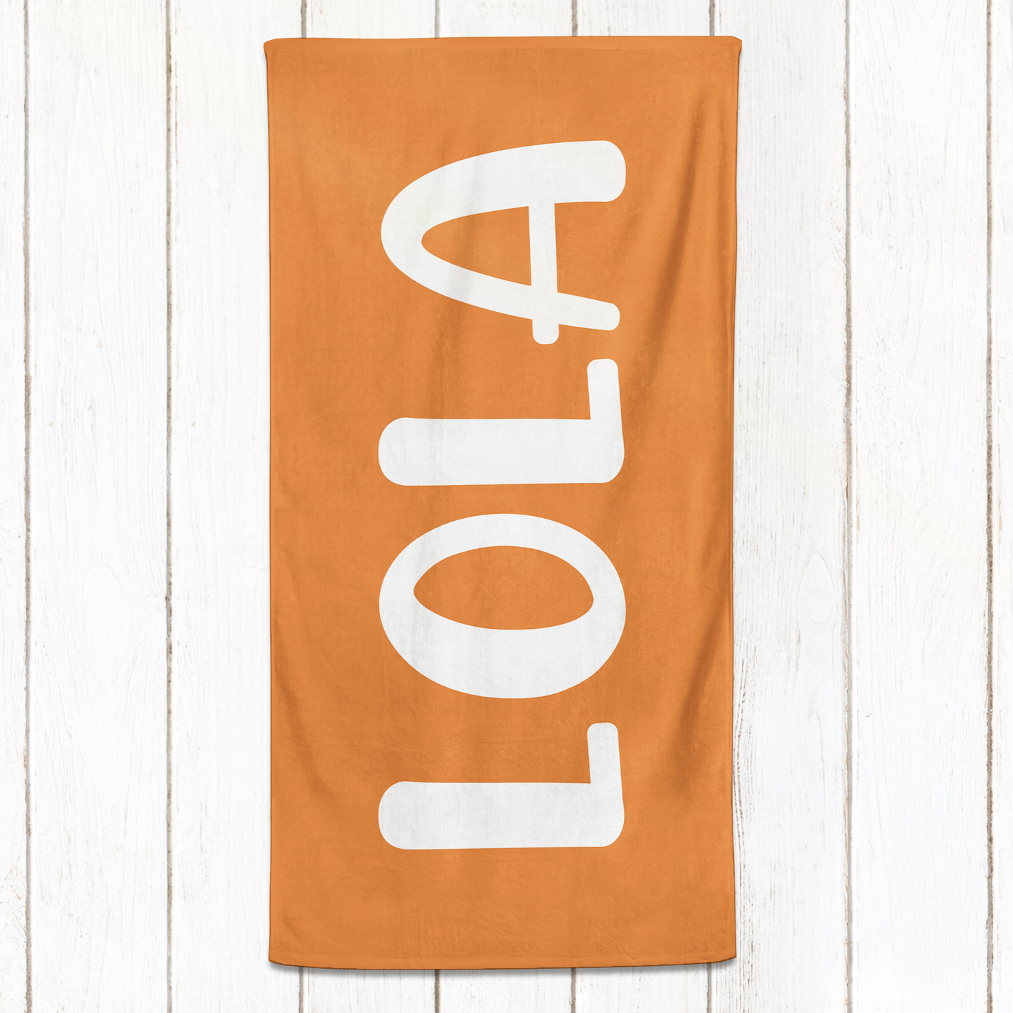 Solid Name Towel - Yellows & Oranges