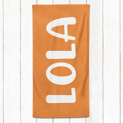 Solid Name Towel - Yellows & Oranges