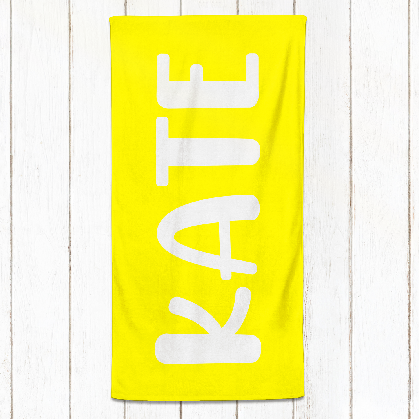 Solid Name Towel - Yellows & Oranges