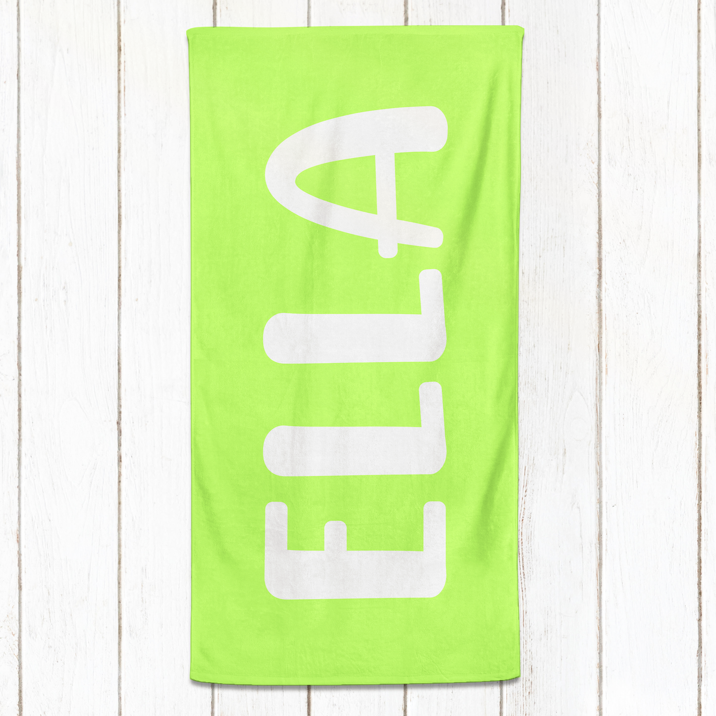 Solid Name Towel - Greens