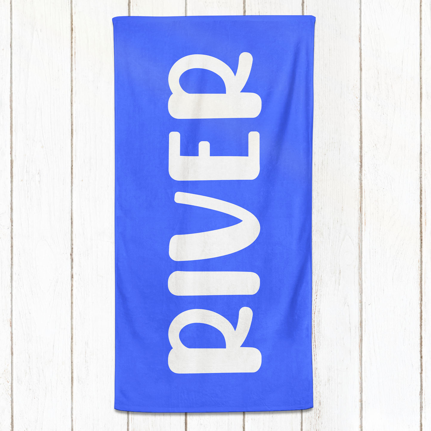 Solid Name Towel - Blues