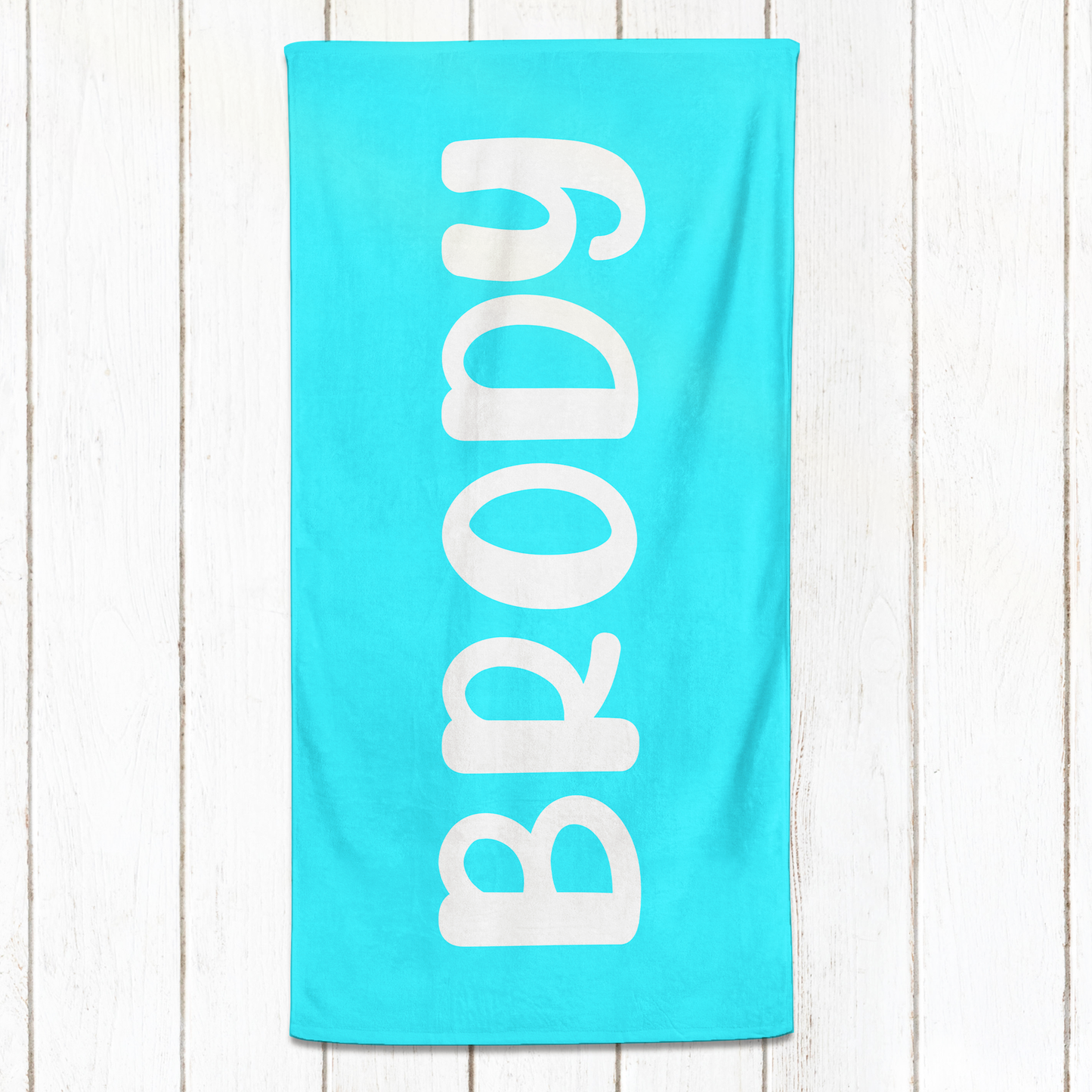 Solid Name Towel - Blues