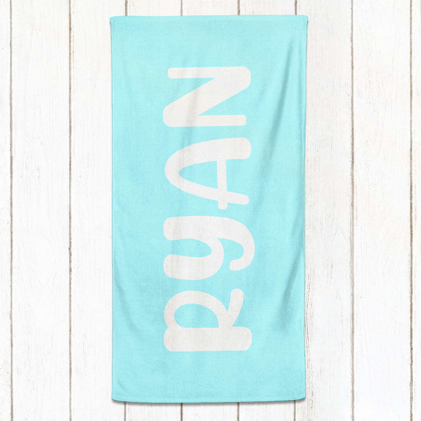 Solid Name Towel - Blues