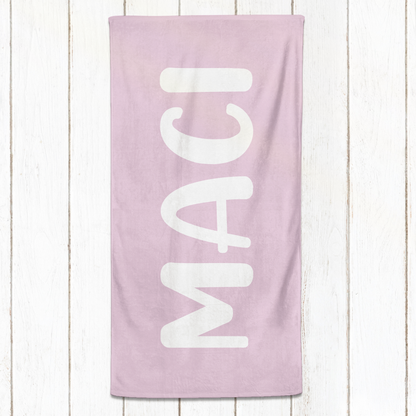 Solid Name Towel - Purples