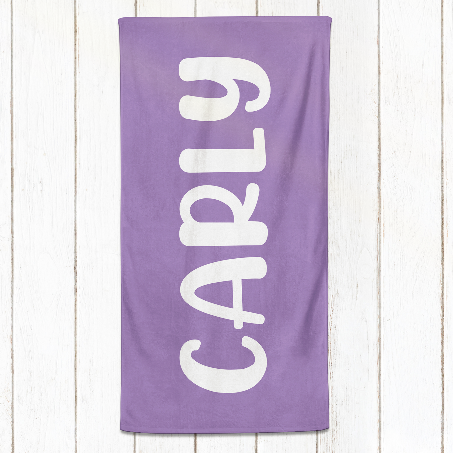 Solid Name Towel - Purples